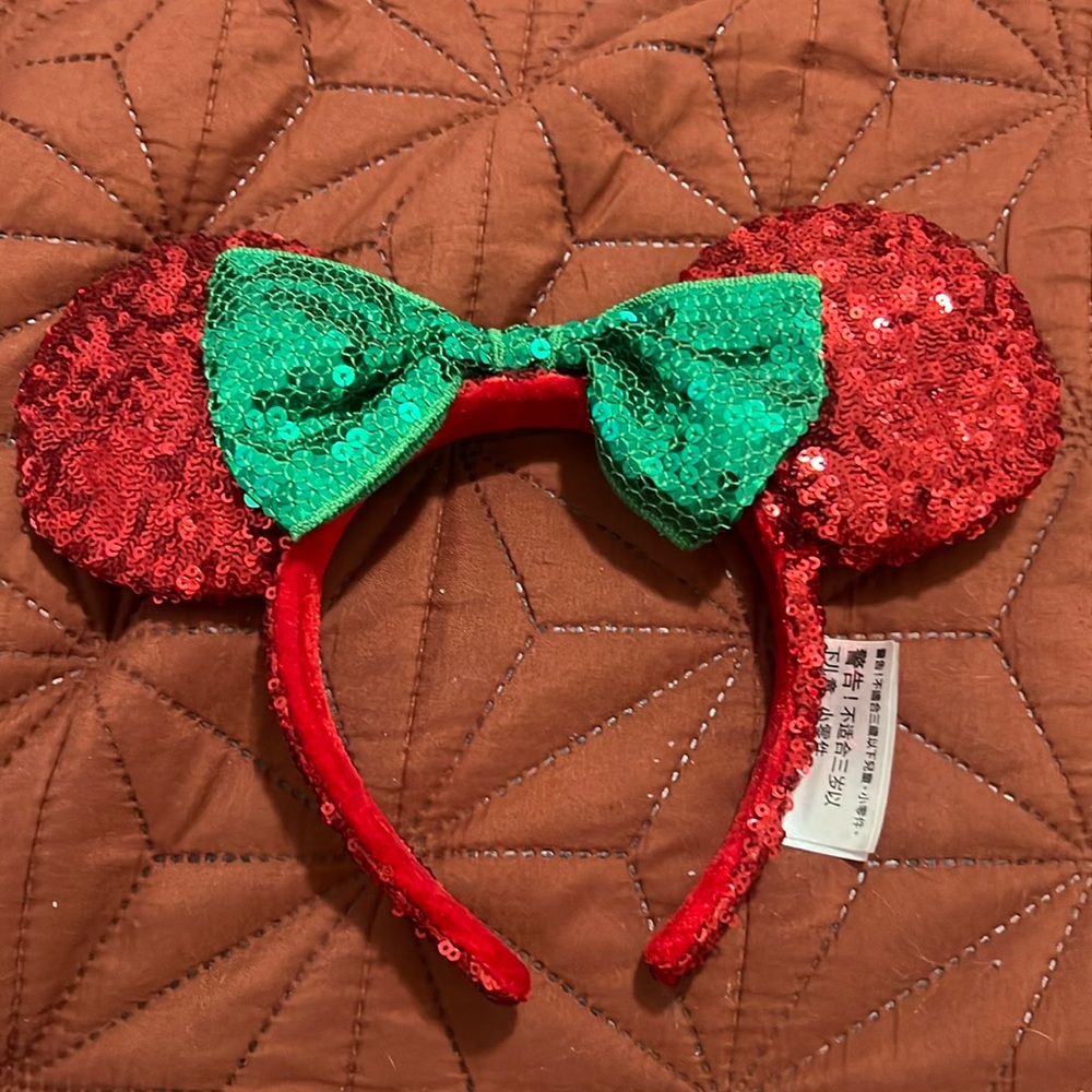 Pre-owned Christmas Minnie ears